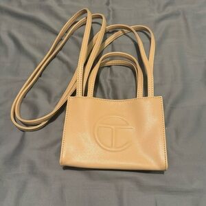 Small Telfar Shopping Bag in Cream